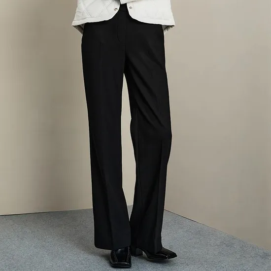 클리비스 슬랙스닝 기모 와이드 숏기장