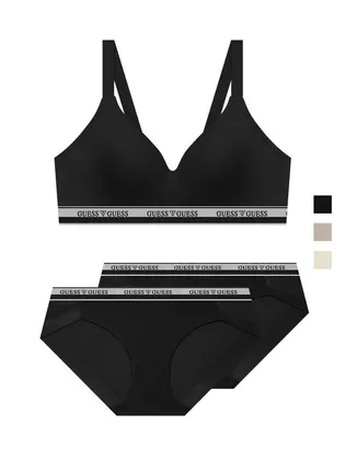 게스 언더웨어 브라 1 팬티 2 노와이어 브라팬티세트