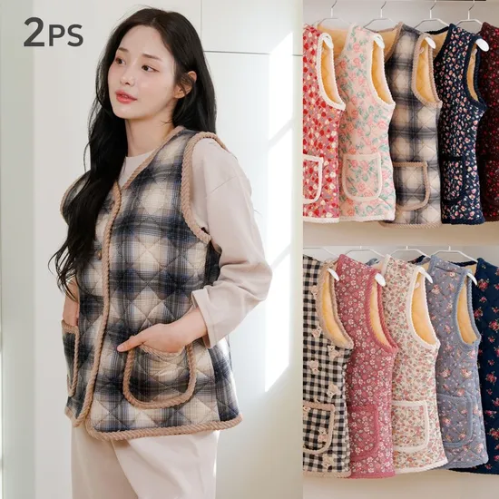 투위 융털 방한조끼