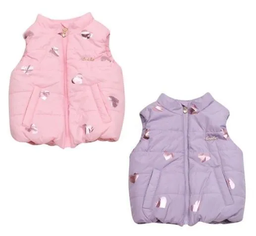 연보라 하트 패딩 조끼 양말 택1