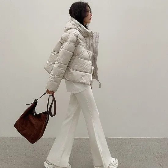 폴뎃 하이넥 후드패딩