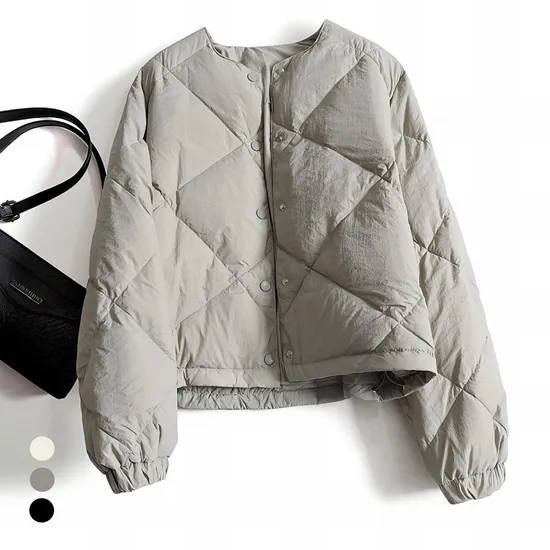 경량빅다이아퀼팅패딩점퍼