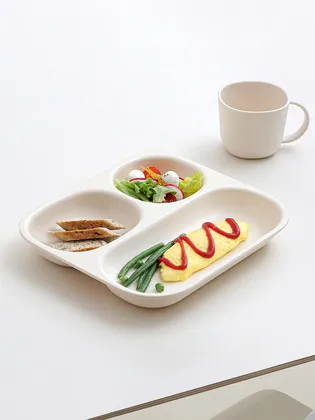 탁가온 네모 에코젠 3구 깊은 식판