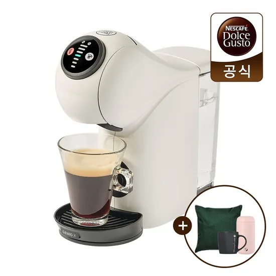 돌체구스토 지니오S 베이직 화이트 머그 쿠션담요 텀블러