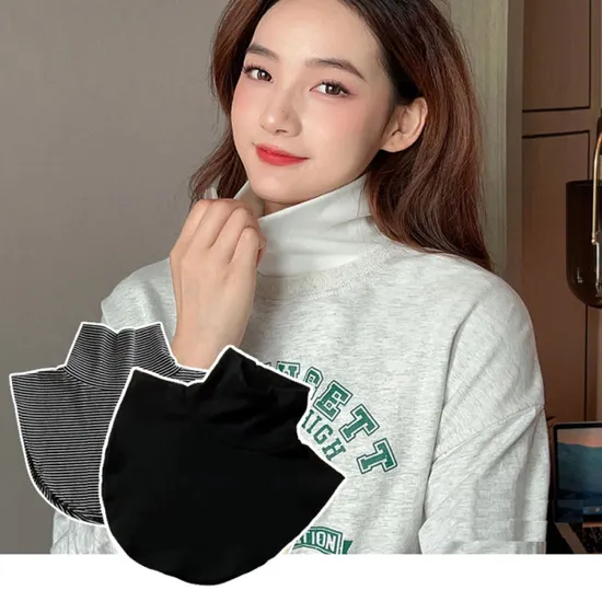 페이크 프릴 니트 목폴라 넥워머 1+1