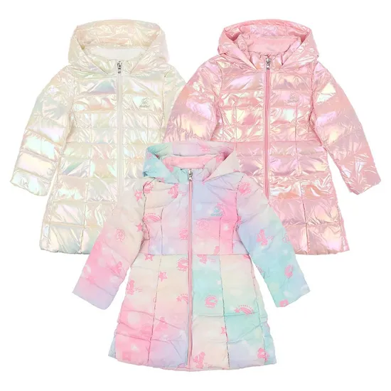 베네통 키즈 후드 경량 덕다운 점퍼패딩 QADJ10461