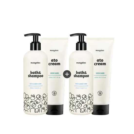 몽디에스 바스앤드샴푸 2개 아토크림 2개