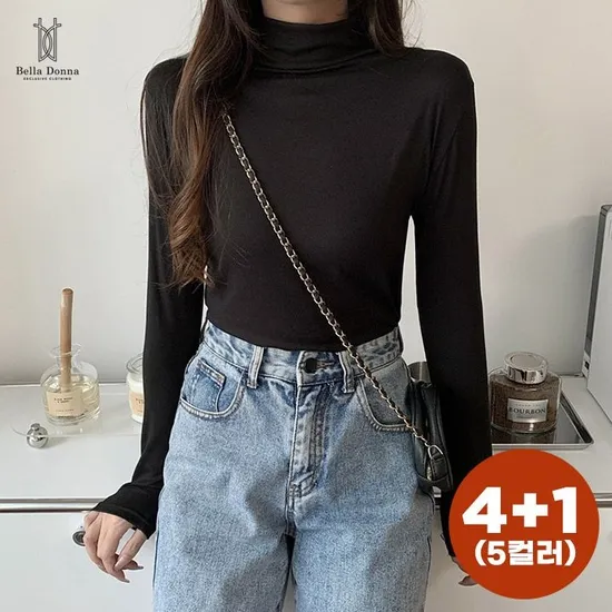 목폴라 긴팔터틀넥 5컬러세트