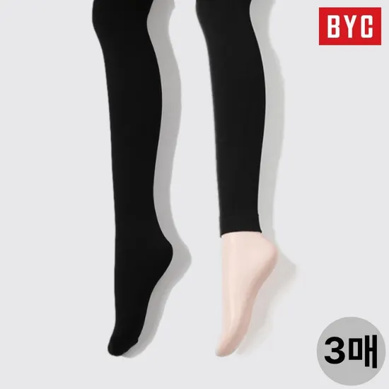 비와이씨 기모 타이즈 3매입세트