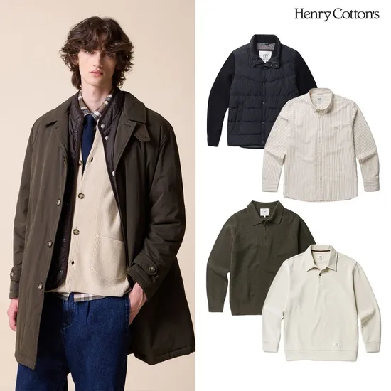 헨리코튼 파일럿 코트