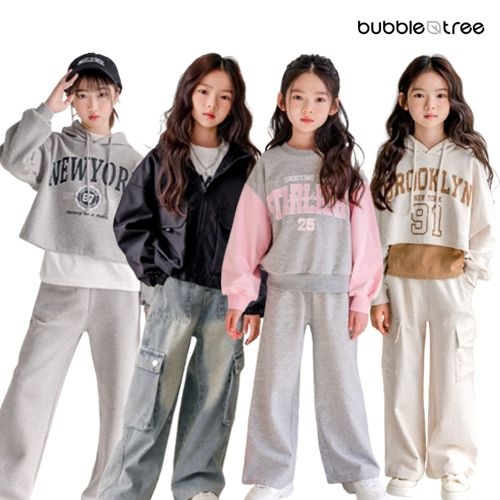 버블트리 겨울초딩 여아 기모상하복