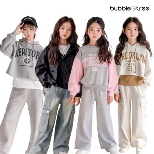 버블트리 겨울초딩 여아 기모상하복