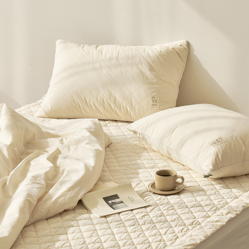 오가닉 양모 순면 이불 패드 베개커버 침구세트