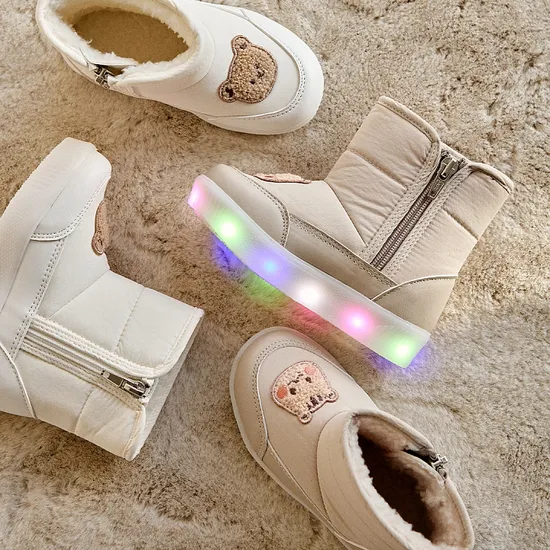 LED라이트 덤블 패딩부츠