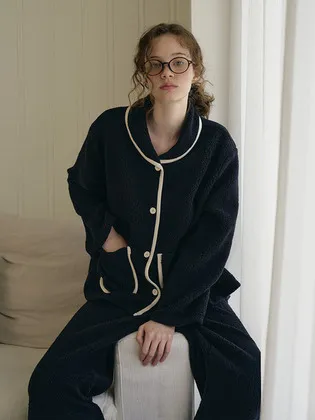 울랄라파자마 제이드 긴팔 보아털