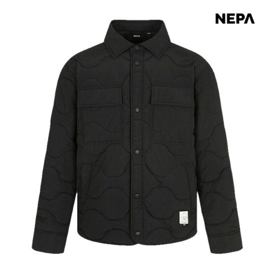 공용 써모퍼프 캐주얼 퀼팅 셔츠형 패딩 7JE0962