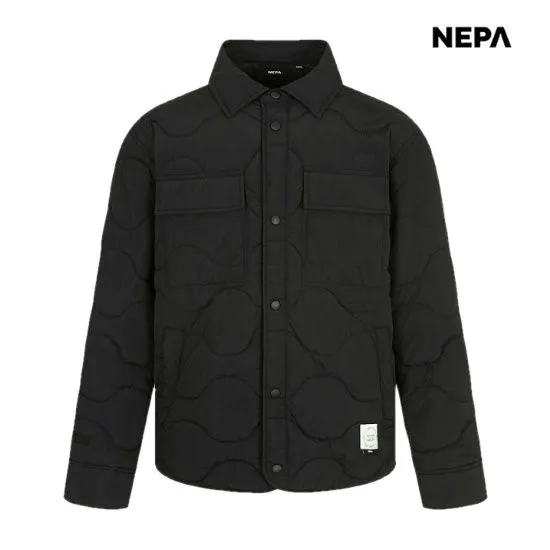 공용 써모퍼프 캐주얼 퀼팅 셔츠형 패딩 7JE0962