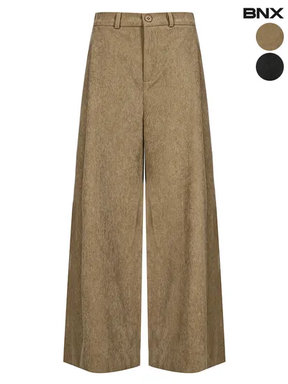 밴딩 코듀로이 와이드팬츠