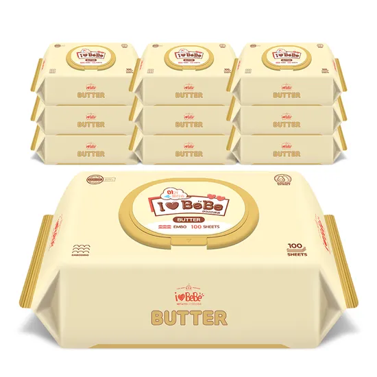 아이러브베베 버터 물티슈 100매x10팩