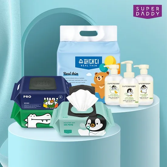 슈퍼대디 미스터펭 시그니처 캡형 70매 20팩