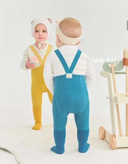 무지 무발 멜빵 쫄바지