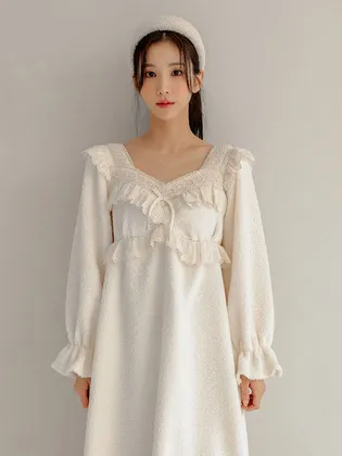 루나루즈스튜디오 블루벨 양털 수면 원피스