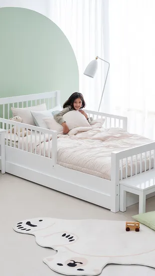 하로월드 쁘띠라뱅 루카스 원목침대 슈퍼싱글