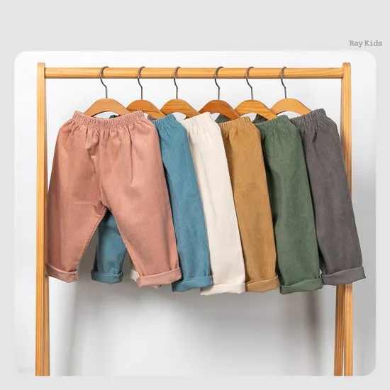 레이키즈 겨울 코듀로이 팡팡 팬츠 1+1