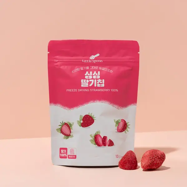 리틀스푼 동결건조 싱싱과일칩 딸기