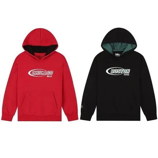 NBA키즈 팀 배색 후드티셔츠 2장