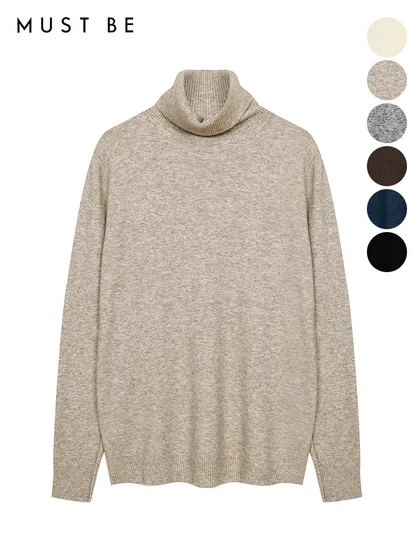 베이직 터틀넥 울 니트