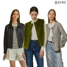 로안 양털 카라 덕다운 자켓