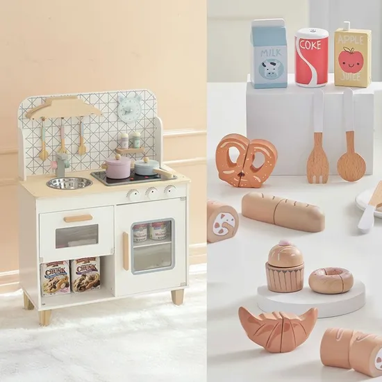 피에스타 원목 주방놀이 스칸디 피크닉 세트