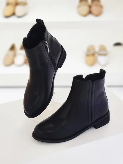 머랭고 소가죽 첼시부츠