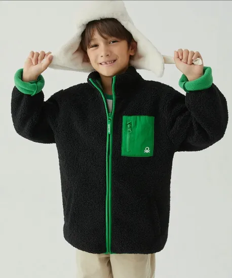 베네통 플리느 자켓