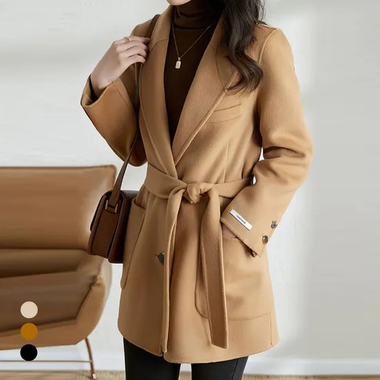 핸드메이드 스트랩 하프 코트