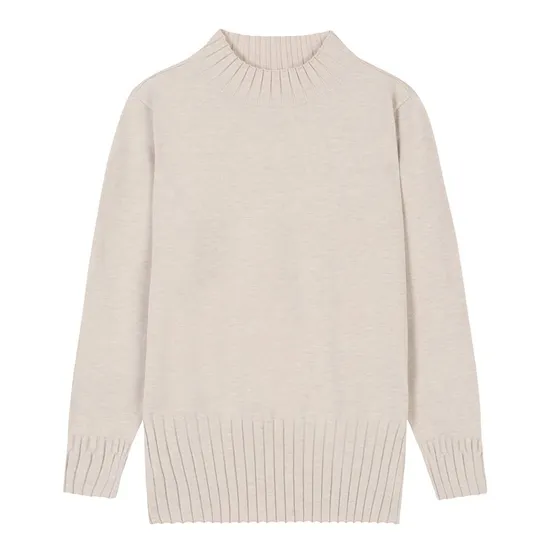 베스띠벨리 립배색 하이넥 풀오버