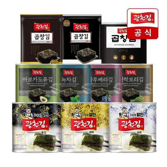 광천김 곱창 캔김 30g 5캔