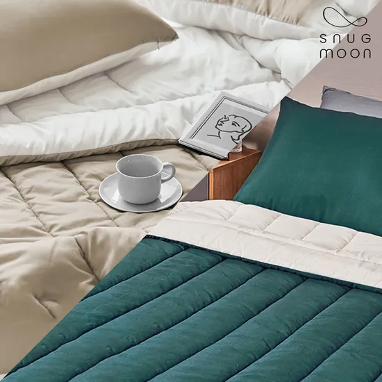 스너그문 에메랄드그린 차렵이불세트 Q 베개피 2P