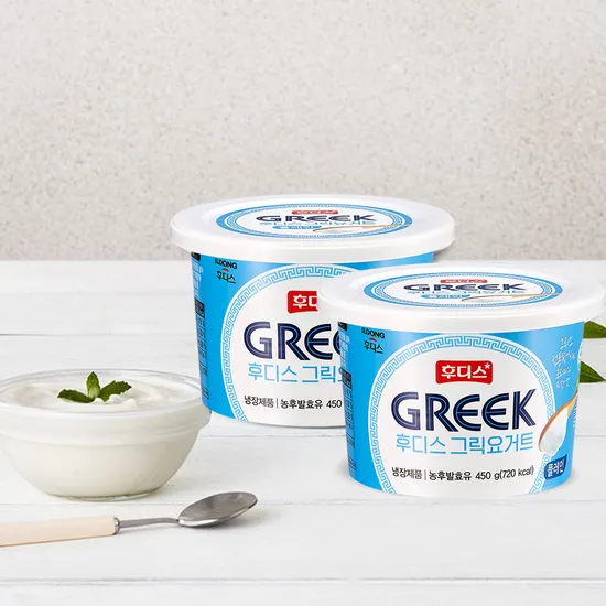 후디스 그릭요거트 플레인 450g 2개