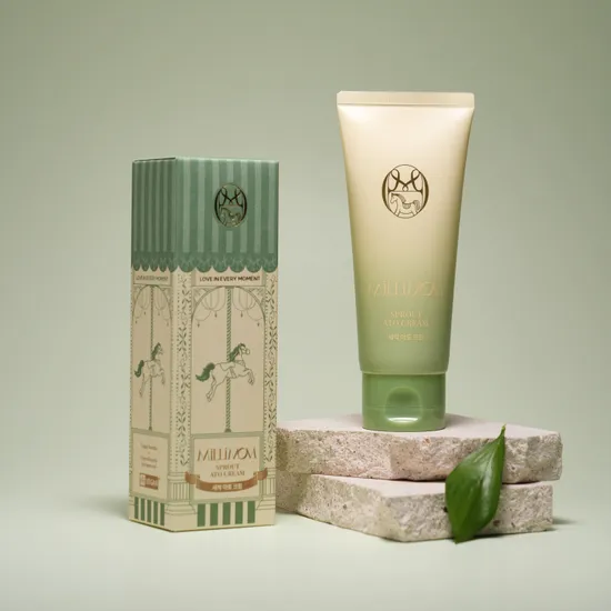 밀리맘 새싹아토크림 100ml 세럼 30ml 2개 증정