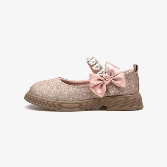 붐 쉬머 펄 위드 퍼 리본구두