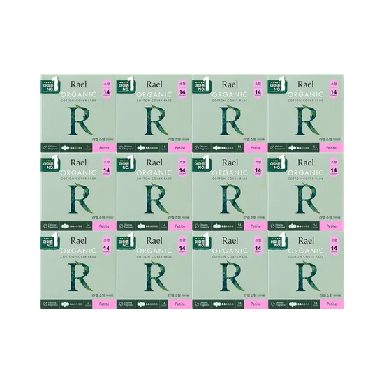 라엘 유기농 순면커버 생리대 12팩