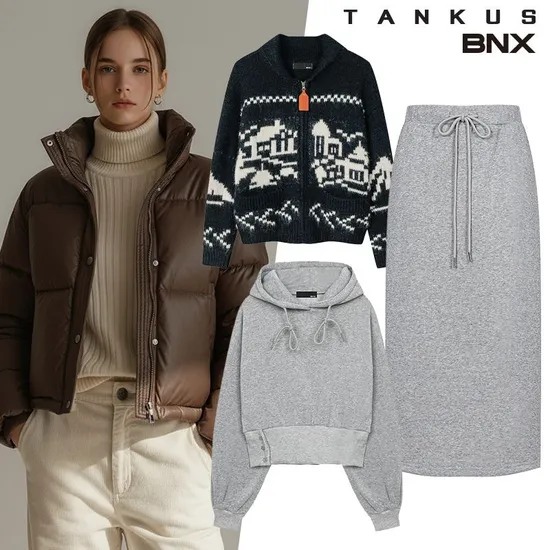 기모 후드티 기모 스커트