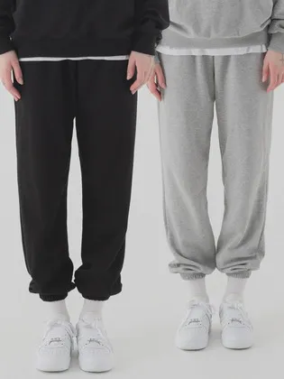 에센셜 조거 스웨트팬츠 일반 기모 1+1