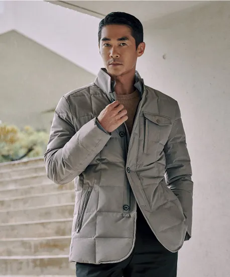 남편옷 구스다운