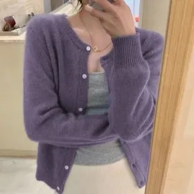 가을가디건 라운드 니트 1+1