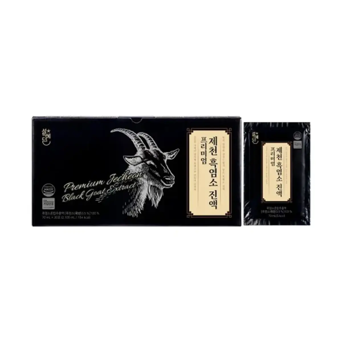 설혜담 프리미엄 제천 자연방목 흑염소 진액 30포