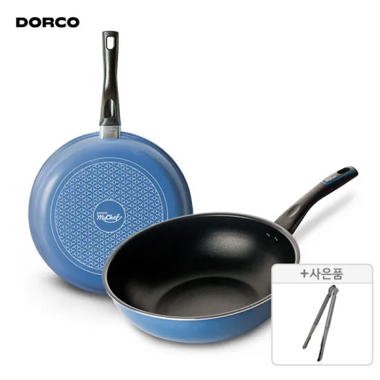 도루코 애쉬블루 프라이팬 2종 팬30 궁중30 주방집게 증정