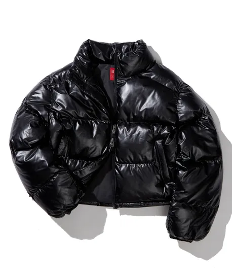 비터셀즈 글로시 크롭 푸퍼 자켓